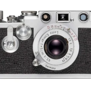 Vintage Camera Leica III f Nr leica 444 420 Fotocamera analogica Leica IIIF + Elmar 5cm
